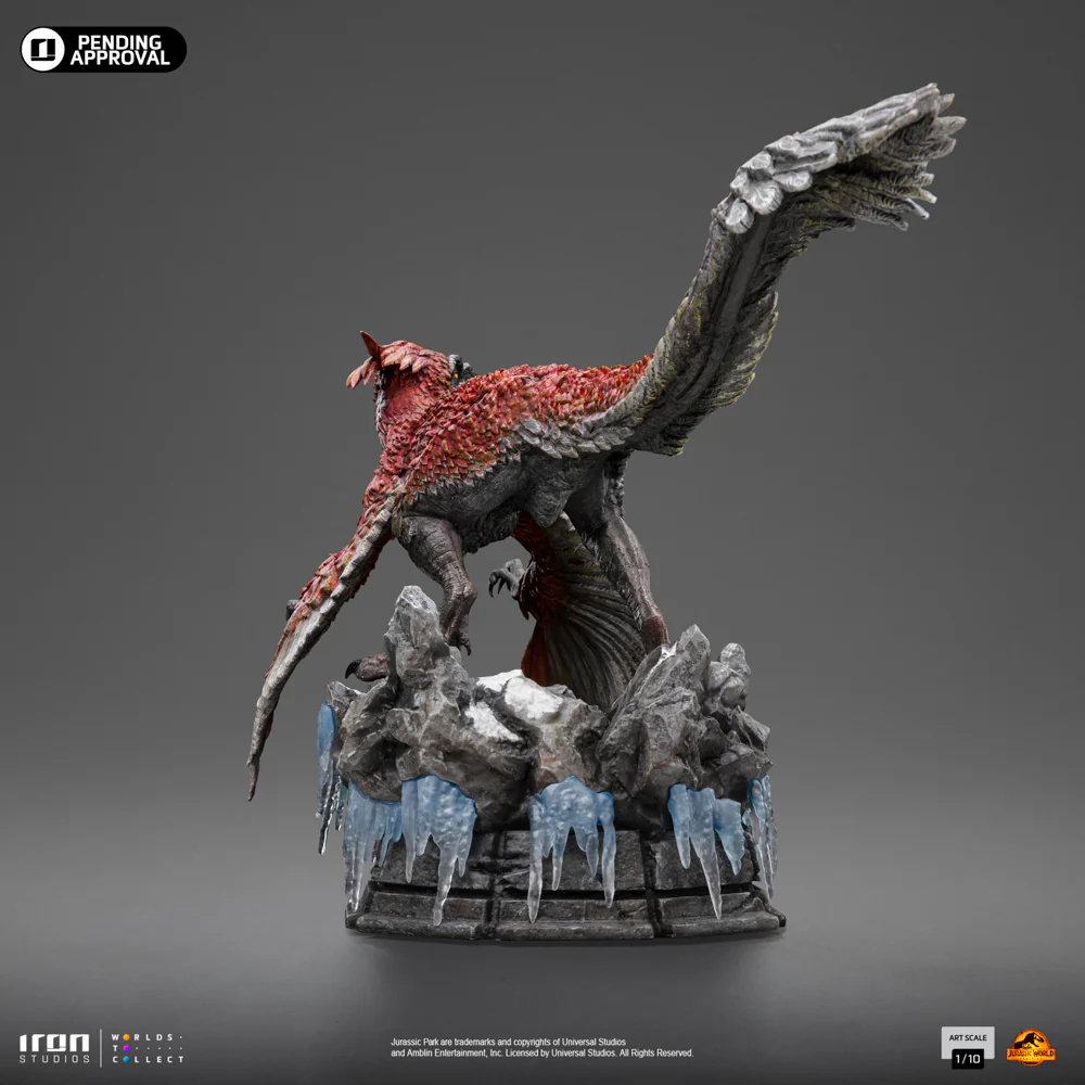 Statue Pyroraptor. Jurassic World: Dominion Art Scale 1/10 Iron Studios - Image 5
