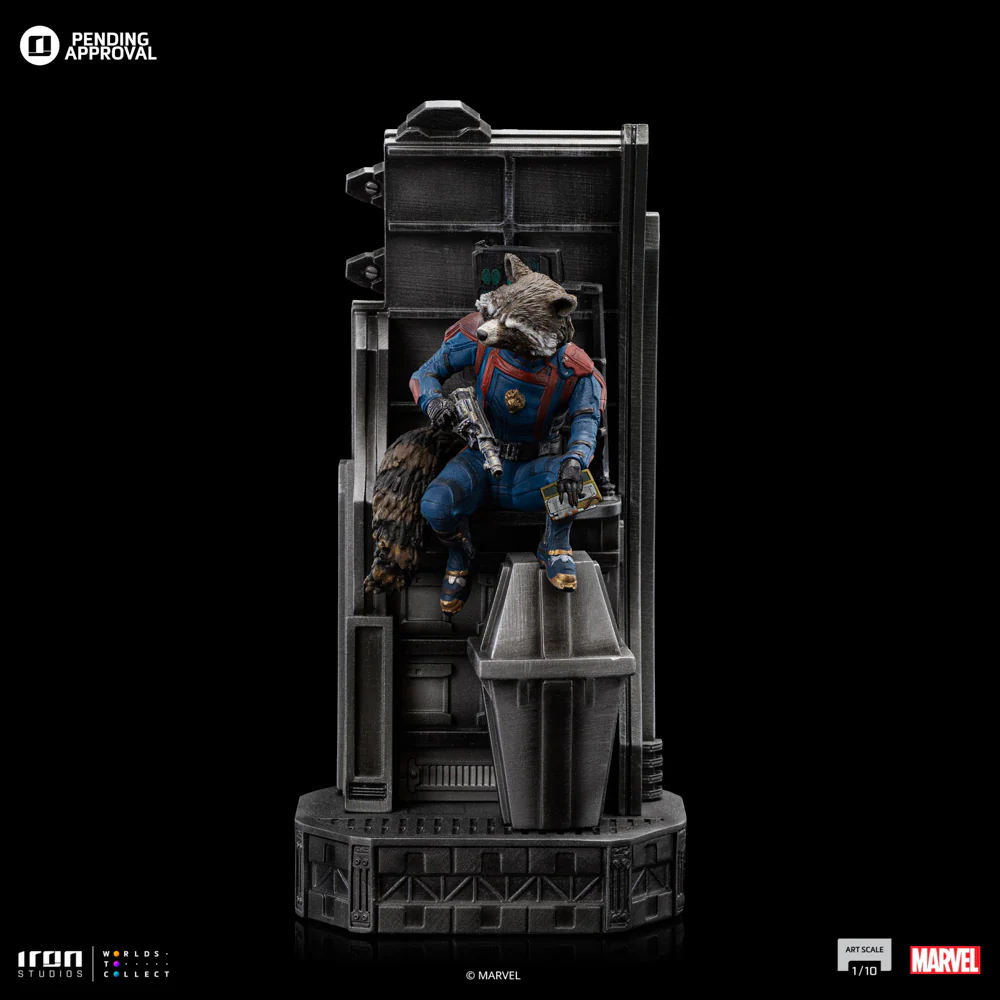 Rocket Raccoon  Guardians of the Galaxy 3  Art Scale 1/10  Iron Studios - Image 4