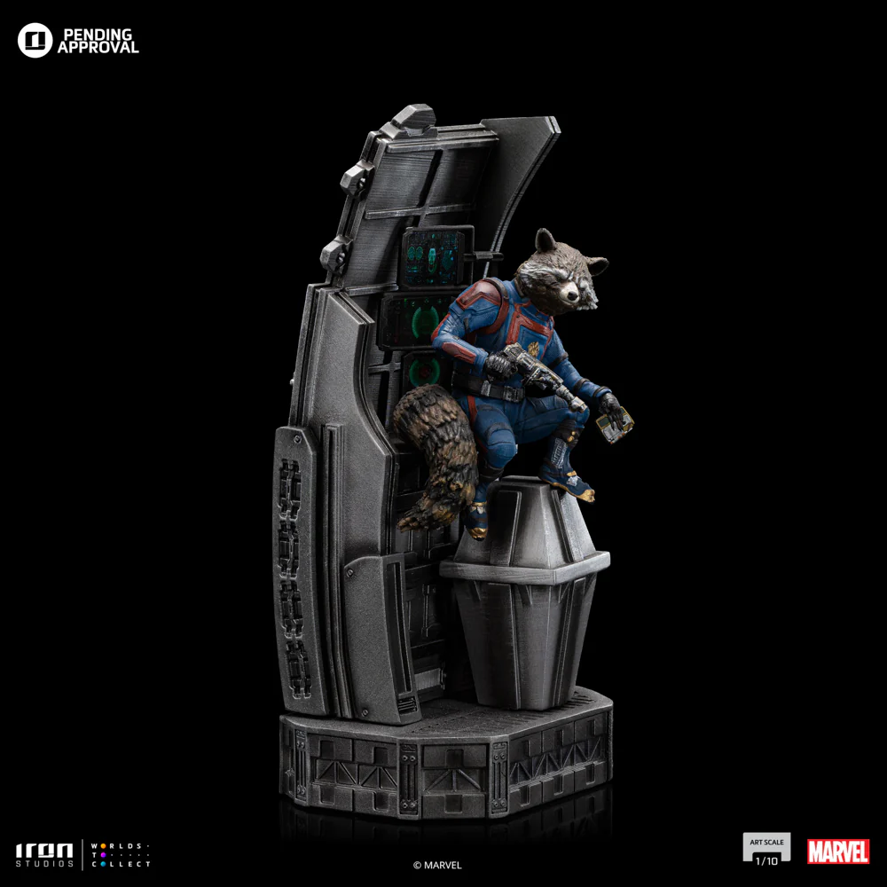Rocket Raccoon  Guardians of the Galaxy 3  Art Scale 1/10  Iron Studios - Image 6