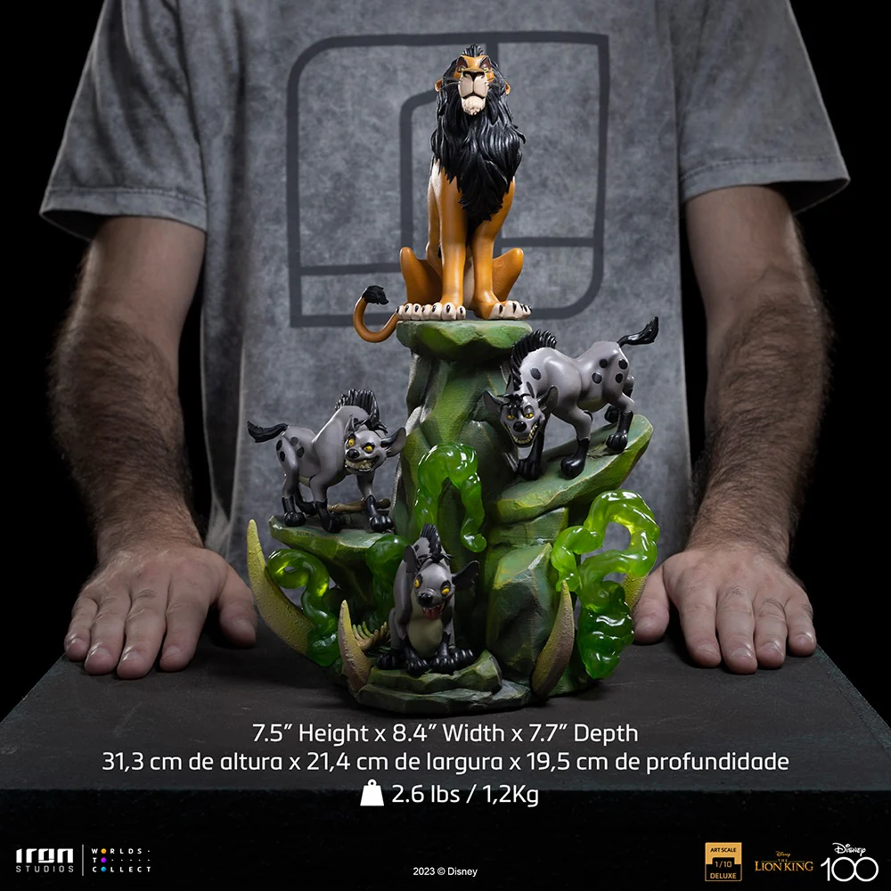 Scar Deluxe Disney 100th The Lion King Art Scale 1/10 Iron Studios - Image 7