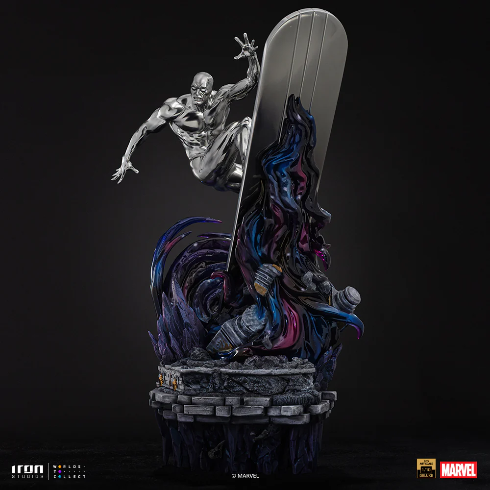 Pre-Order - Statue Silver Surfer Deluxe - Infinity Gauntlet Diorama - BDS Art Scale 1/10 - Iron Studios - Image 5