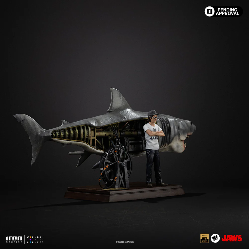 Pre-Order - Statue Steven Spielberg & Jaws 50th Anniversary – Deluxe Art Scale 1/10 – Iron Studios - Image 12
