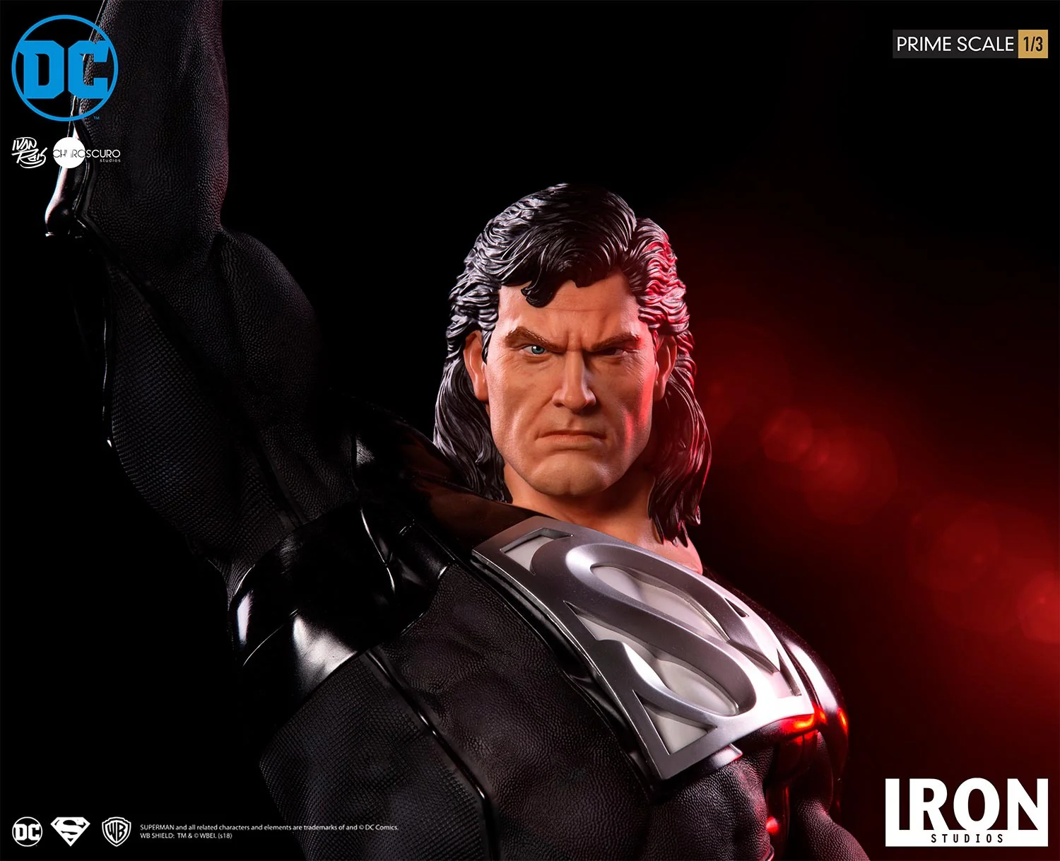 Statue Superman (Black Suit) - By Ivan Reis - DC Comics - Prime Scale 1/3 - Iron Studios - Image 3