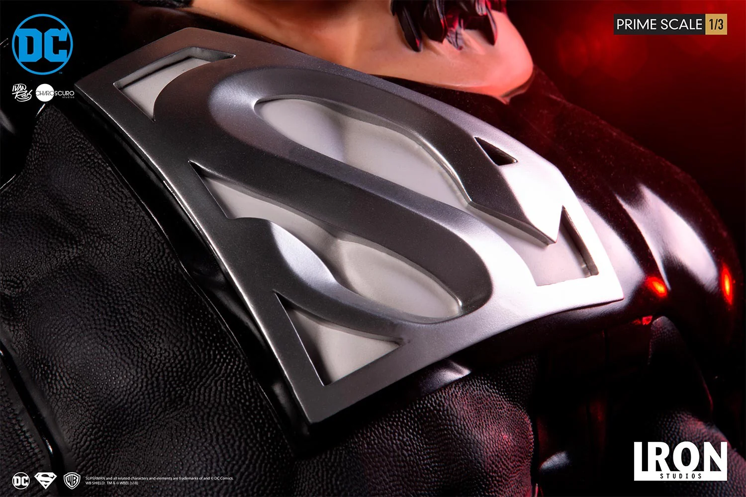 Statue Superman (Black Suit) - By Ivan Reis - DC Comics - Prime Scale 1/3 - Iron Studios - Image 4