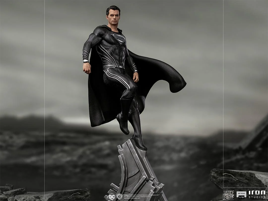 Superman Black Suit - Justice League - Art Scale 1/10 - Iron Studios - Image 3