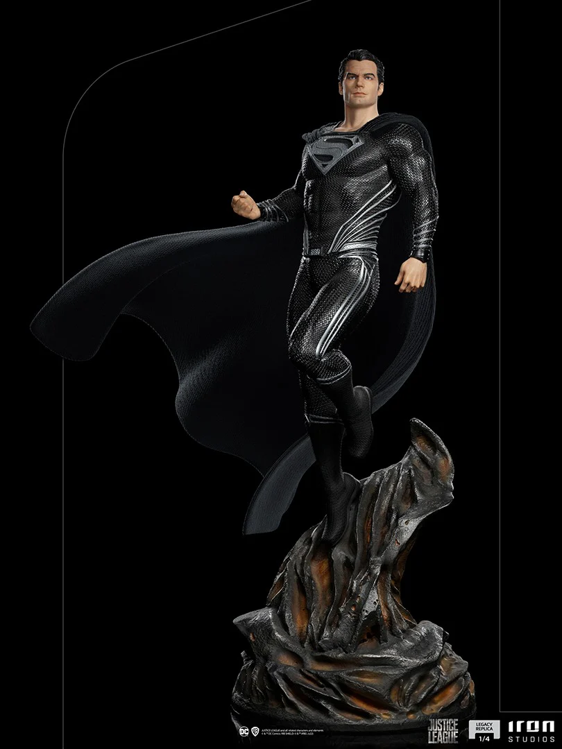 Superman Black Suit - Zack Snyder's Justice League - Legacy Replica 1/4 - Iron Studios - Image 5