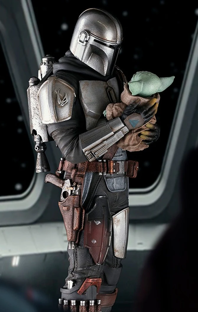 The Mandalorian and Grogu - Star Wars: The Mandalorian - Art Scale 1/10 - Iron Studios