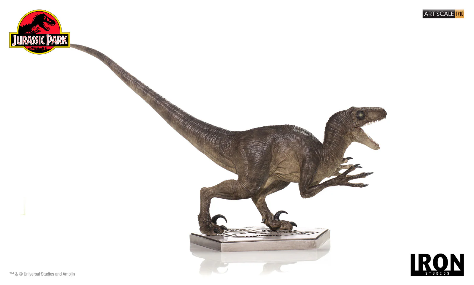 Statue Velociraptor Attack - Jurassic Park - Art Scale 1/10 - Iron Studios - Image 4