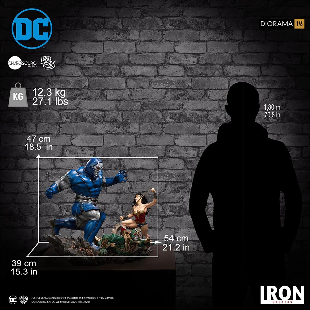 Wonder Woman vs Darkseid by Ivan Reis - DC Comics - Diorama 1/6 - Iron Studios - Image 7
