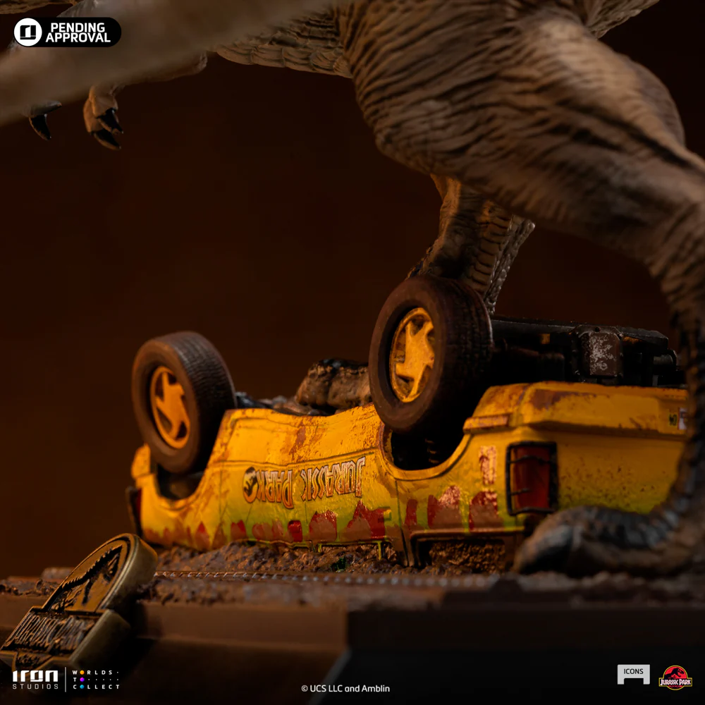 Pre-Order - Statue T-Rex Attack - Jurassic Park - Icons - Iron Studios - Image 7